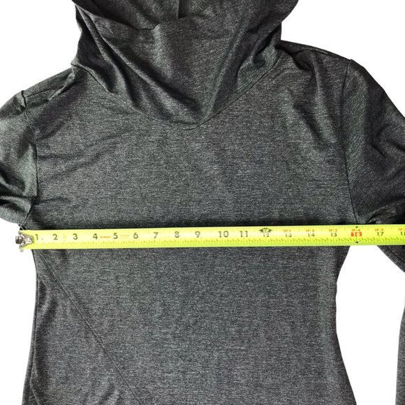 SPLITS FIFTY-NINE 59 Hoodie Hooded Sweatshirt Pullover Stretch Women's S Gray LS - Picture 7 of 16